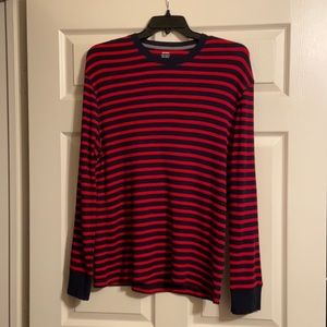 Old Navy Men Red & Navy Long Sleeve Sweater